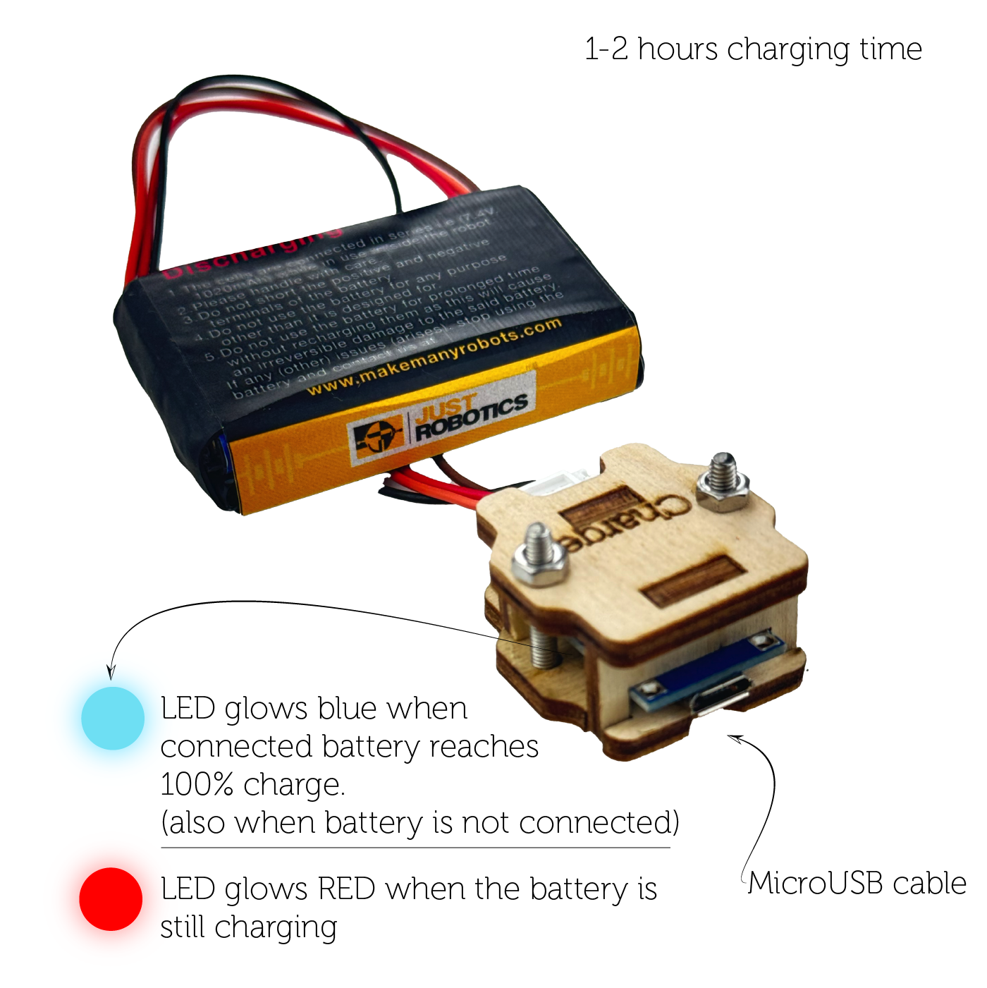 Lithium-ion Battery Pack 7.4V, 1020mAh (Charger Included)