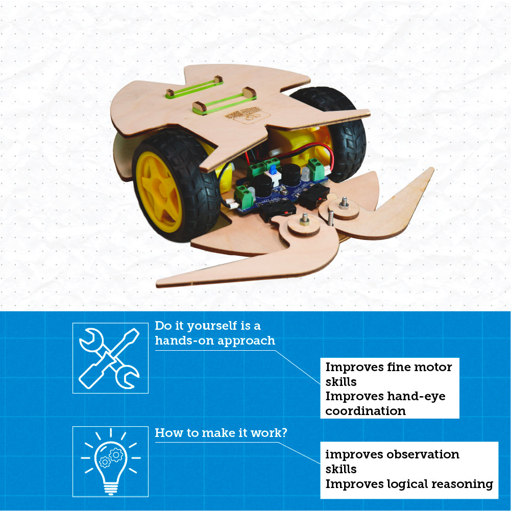 Beetle Bot - DIY Robot with 2 tactile antennas