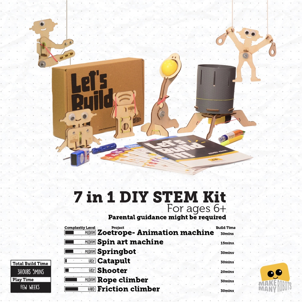 STEM DIY Kits: Collection of 7 fun projects
