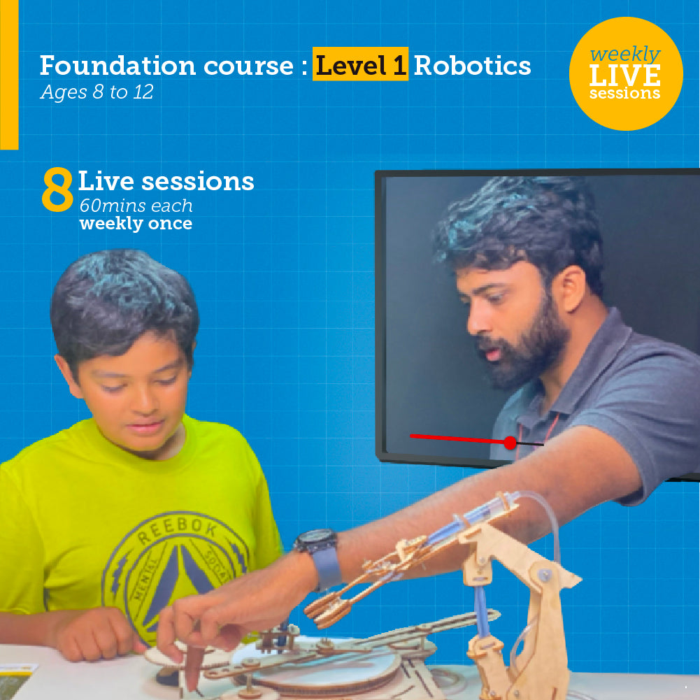 Robotics Level 1 -Beginner's Course - 8years to 12year old children