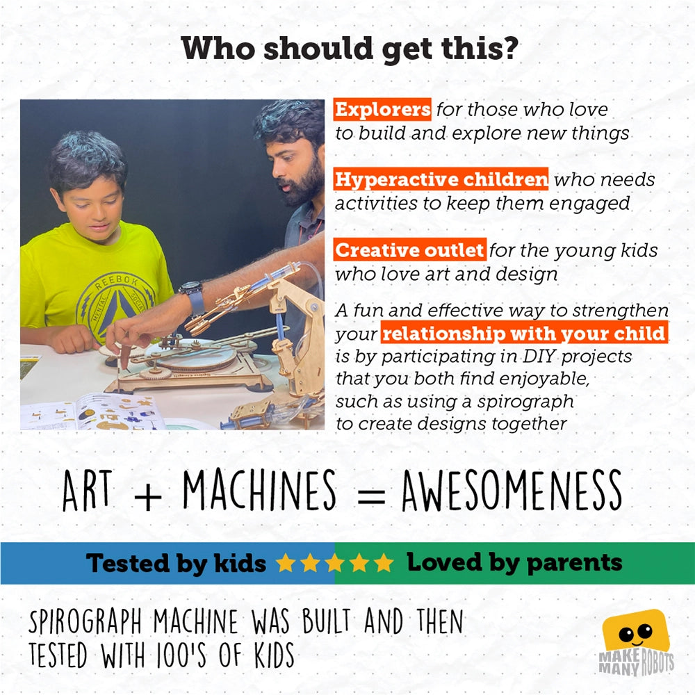 Spirograph - A cycloid drawing machine